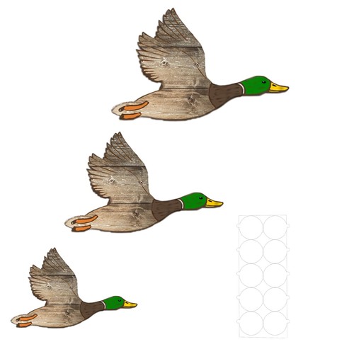 3pcs duck hunting wall - hunting, decor