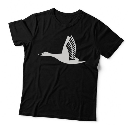 Flying duck silhouette - duck,