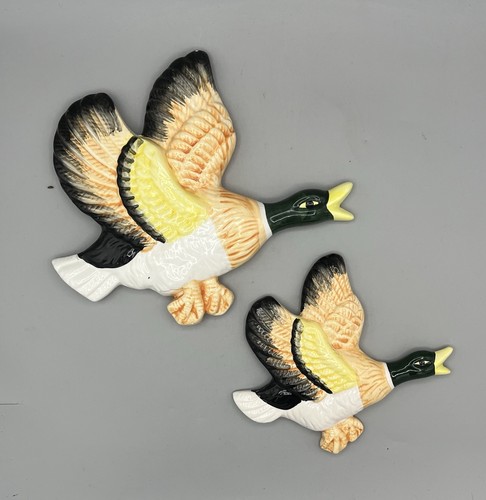 Vintage pair flying ducks - pair,