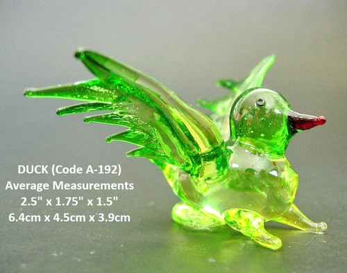 Open winged flying duck - open,