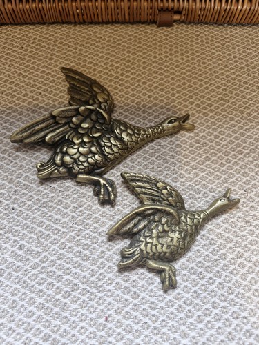 Brass ducks flying - brass,