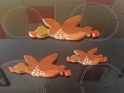 Retro set hand carved - carved, &