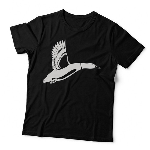Flying duck silhouette design - duck,