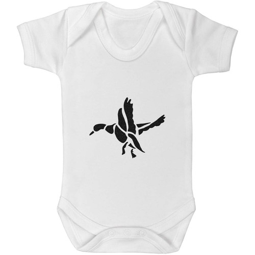 Flying duck silhouette - 'flying, silhouette'