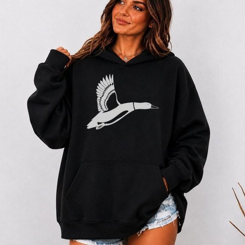Flying duck silhouette design - duck,