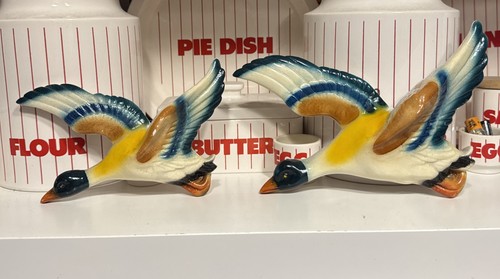 Pair vintage flying mallard - pair,