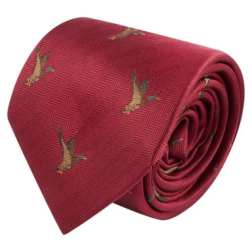 Flying duck burgundy - duck, red