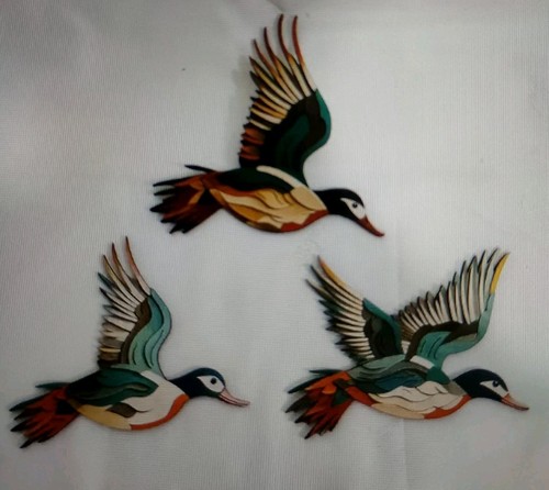 Flying chinese ducks 2d - flying,