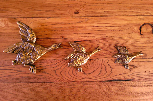 Set vintage brass flying - 3,