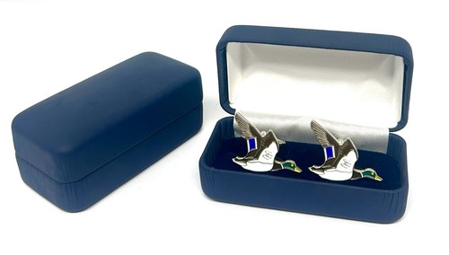 Mallard flying duck cufflinks - mallard,