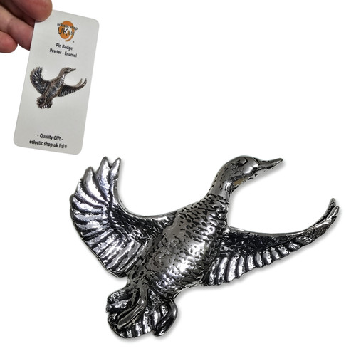 Mallard pin badge pewter - pin,